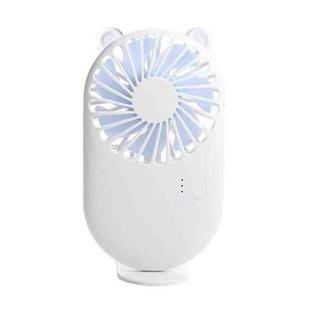 Portable Mini USB Charging Pocket Fan with 3 Speed Control (Pearl White)