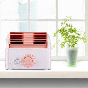 30W Turbine No Blade Mini Desktop Mute Fan for Dormitory / Bedroom / Living Room / Office, 3 Kinds Speed Mode, AC 220V(Pink)