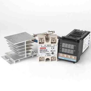 4400W REX-C100 Thermostat + Heat Sink + Thermocouple + SSR-40 DA Solid State Module Intelligent Temperature Control Kit
