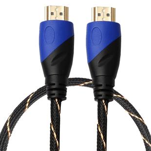 0.5m HDMI 1.4 Version 1080P Woven Net Line Blue Black Head HDMI Male to HDMI Male Audio Video Connector Adapter Cable