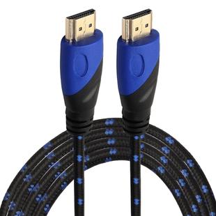 3m HDMI 1.4 Version 1080P Nylon Woven Line Blue Black Head HDMI Male to HDMI Male Audio Video Connector Adapter Cable