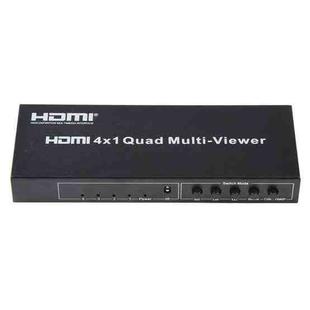4 in 1 Out HDMI Quad Multi-viewer with Seamless Switcher, UK Plug