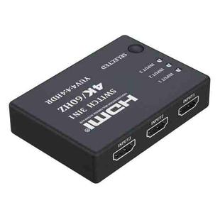 3 In 1 Out 4K 60Hz HD Video HDMI Switcher with Infrared Remote Control