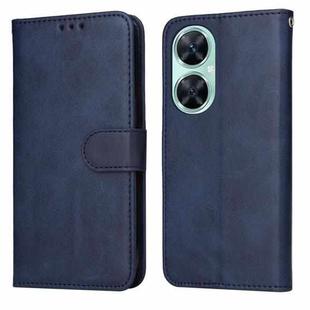 For Huawei nova 11i / Maimang 20 5G / Enjoy 60 Pro Classic Calf Texture Flip Leather Phone Case (Blue)