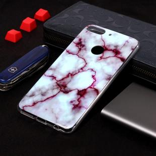 Marble Pattern Soft TPU Case For HTC Desire 12 Plus(Red)