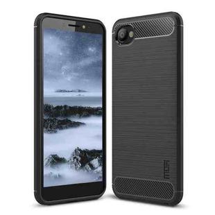 MOFI Brushed Texture Carbon Fiber Soft TPU Case for HTC Desire 12(Black)