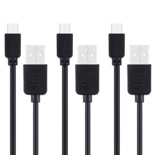 3 PCS HAWEEL 1m High Speed Micro USB to USB Data Sync Charging Cable Kits For Galaxy, Huawei, Xiaomi, LG, HTC and other Smart Phones