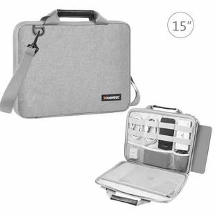 HAWEEL 14.0 inch -16.0 inch Briefcase Crossbody Laptop Bag For Macbook, Lenovo Thinkpad, ASUS, HP(Grey)