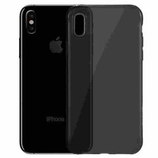 HAWEEL for iPhone X Soft Transparent TPU Protective Case(Black)