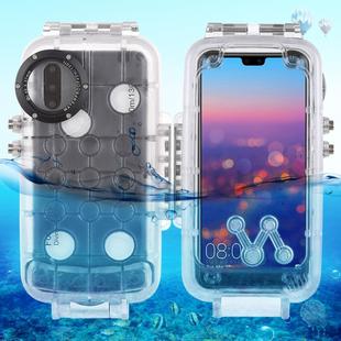 HAWEEL 40m/130ft Waterproof Diving Case for Huawei P20 Pro, Photo Video Taking Underwater Housing Cover(Transparent)