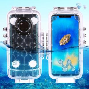 HAWEEL 40m/130ft Waterproof Diving Case for Huawei Mate 20 Pro, Photo Video Taking Underwater Housing Cover(Transparent)