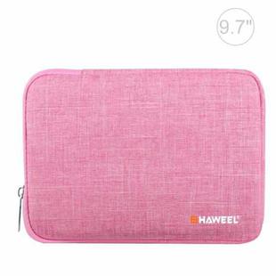 HAWEEL 9.7 inch Sleeve Case Zipper Briefcase Carrying Bag, For iPad 9.7 inch / iPad Pro 9.7 inch, Galaxy, Lenovo, Sony, Xiaomi, Huawei 9.7 inch Tablets(Pink)