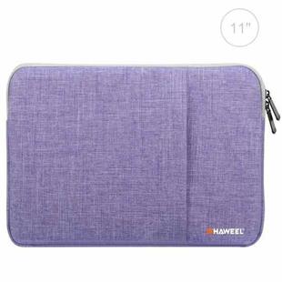 HAWEEL 11 inch Sleeve Case Zipper Briefcase Carrying Bag For Macbook, Samsung, Lenovo, Sony, DELL Alienware, CHUWI, ASUS, HP, 11 inch and Below Laptops / Tablets(Purple)