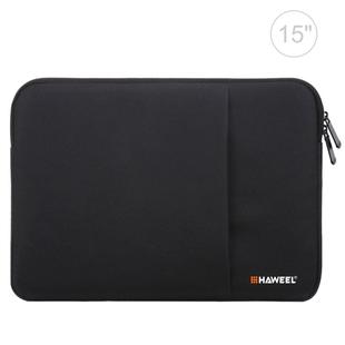 HAWEEL 15.0 inch Sleeve Case Zipper Briefcase Laptop Carrying Bag, For Macbook, Samsung, Lenovo, Sony, DELL Alienware, CHUWI, ASUS, HP, 15 inch and Below Laptops(Black)