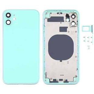 Back Housing Cover with Appearance Imitation of iP12 for iPhone 11(Green)