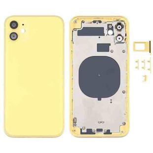 Back Housing Cover with Appearance Imitation of iP12 for iPhone 11(Yellow)