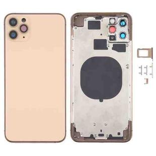 Back Housing Cover with Appearance Imitation of iP12 for iPhone 11 Pro Max(Gold)