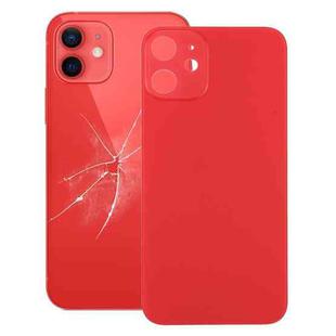 Easy Replacement Big Camera Hole Back Battery Cover for iPhone 12(Red)