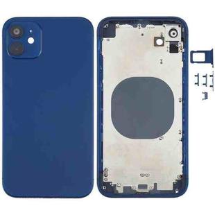 Back Housing Cover with Appearance Imitation of iP12 for iPhone XR(Blue)