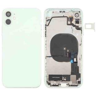 Back Housing Cover with Appearance Imitation of iP12 for iPhone XR (with SIM Card Tray & Side Keys & Power + Volume Flex Cable & Wireless Charging Module & Charging Port Flex Cable & Vibrating Motor & Loudspeaker)(Green)