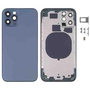 Back Housing Cover with Appearance Imitation of iP12 Pro for iPhone 11 Pro(Dark Blue)