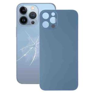 Easy Replacement Big Camera Hole Glass Back Battery Cover for iPhone 13 Pro Max(Blue)