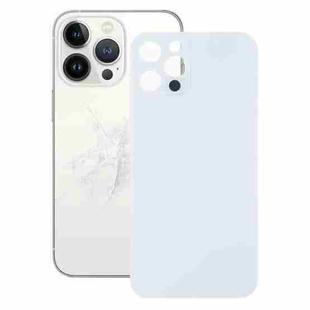 Easy Replacement Big Camera Hole Glass Back Battery Cover for iPhone 13 Pro(White)