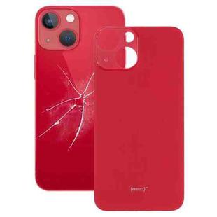 Easy Replacement Big Camera Hole Glass Back Battery Cover for iPhone 13 mini(Red)