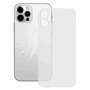 Easy Replacement Big Camera Hole Back Battery Cover for iPhone 12 Pro Max(Transparent)