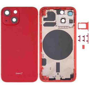 Back Housing Cover with SIM Card Tray & Side  Keys & Camera Lens for iPhone 13 Mini(Red)
