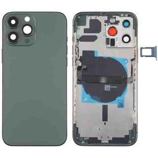 For iPhone 13 Pro Max Battery Back Cover with Side Keys & Card Tray & Power + Volume Flex Cable & Wireless Charging Module(Green)