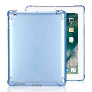 Highly Transparent TPU Full Thicken Corners Shockproof Protective Case for iPad 4 / 3 / 2 (Blue)