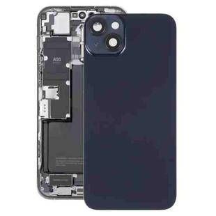 Glass Battery Back Cover with Holder for iPhone 14(Black)