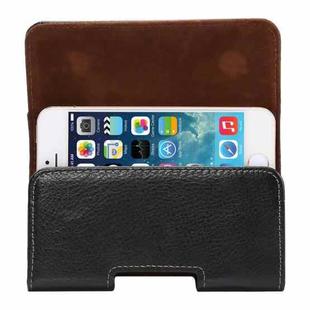 4 inch Litchi Texture Vertical Flip Thwartwise Genuine Leather Case / Waist Bag with Rotatable Back Splint for iPhone SE & 5s & 5 & 4S, etc