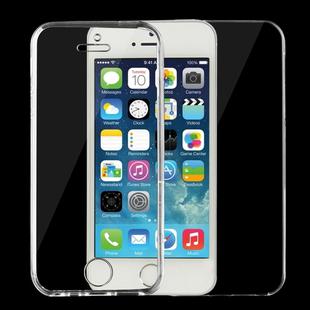 For iPhone 5 & 5s & SE 0.75mm Double-sided Ultra-thin Transparent TPU Protective Case(Transparent)