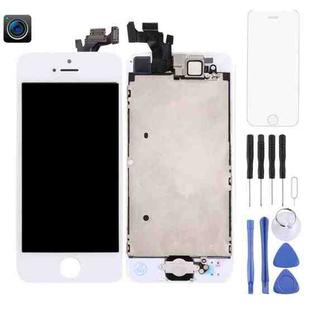 TFT LCD Screen for iPhone 5 Digitizer Full Assembly with Front Camera (White)