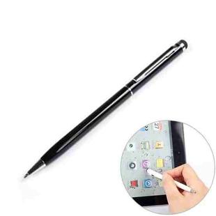 Rubber Contact Capacitive Pen Dual-purpose Stylus Pen(Black)