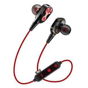 MG-G23 Portable Sports Bluetooth V5.0 Bluetooth Headphones, with 4 Speakers(Red)