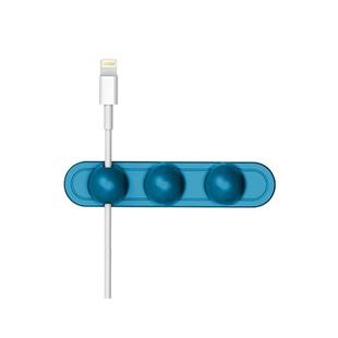 Magnetic Wire Take-up Cable Winder Magnetic Holder Desktop Storage(Blue)