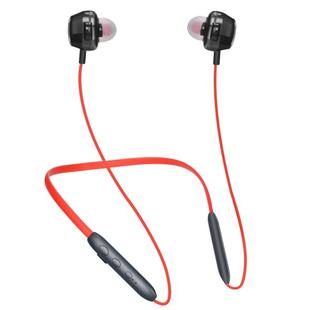 BH-I37 Bluetooth 5.0 Wire-controlled Bluetooth Earphone Built-in High-fidelity Microphone, Support Call (Red)