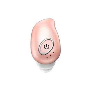 V21 Mini Single Ear Stereo Bluetooth V5.0 Wireless Earphones without Charging Box(Pink)
