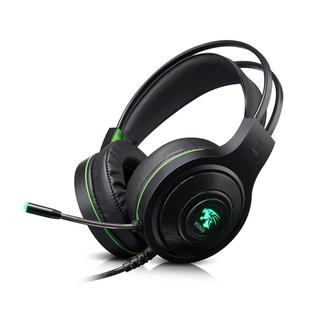 HAMTOD V5000 Dual 3.5mm + USB Interface Wired Gaming Headset, Cable Length: 2.1m(Black)