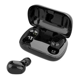 L-21 9D Sound Effects Bluetooth 5.0 Touch Wireless Bluetooth Earphone with Charging Box, Support HD Call (Black)