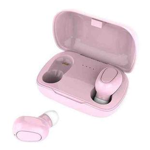 L-21 9D Sound Effects Bluetooth 5.0 Touch Wireless Bluetooth Earphone with Charging Box, Support HD Call (Pink)