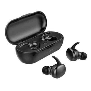 TWS-4 IPX5 Waterproof Bluetooth 5.0 Touch Wireless Bluetooth Earphone with Charging Box, Support HD Call & Voice Prompts(Black)