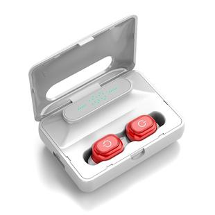 H60 LED Digital Display Stereo Bluetooth 5.0 Earphone with Charging Box (Red)