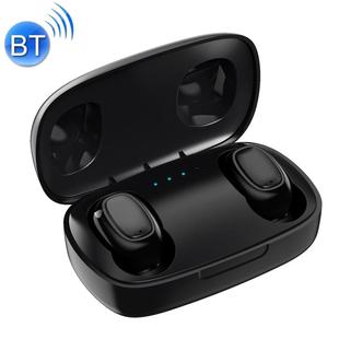 T10 TWS Bluetooth 5.0 Touch Wireless Bluetooth Earphone with Magnetic Attraction Charging Box & LED Display, Support Siri & HD Call(Black)