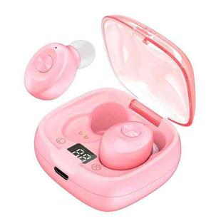 XG-8 TWS Digital Display Touch Bluetooth Earphone with Magnetic Charging Box(Pink)