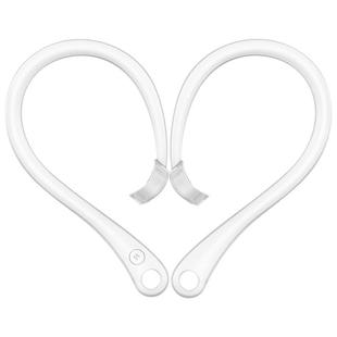 For AirPods 1 / 2 / Pro Anti-lost Silicone Earphone Ear-hook(Clear White)