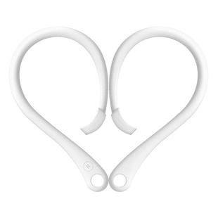 For AirPods 1 / 2 / Pro Anti-lost Silicone Earphone Ear-hook(White)